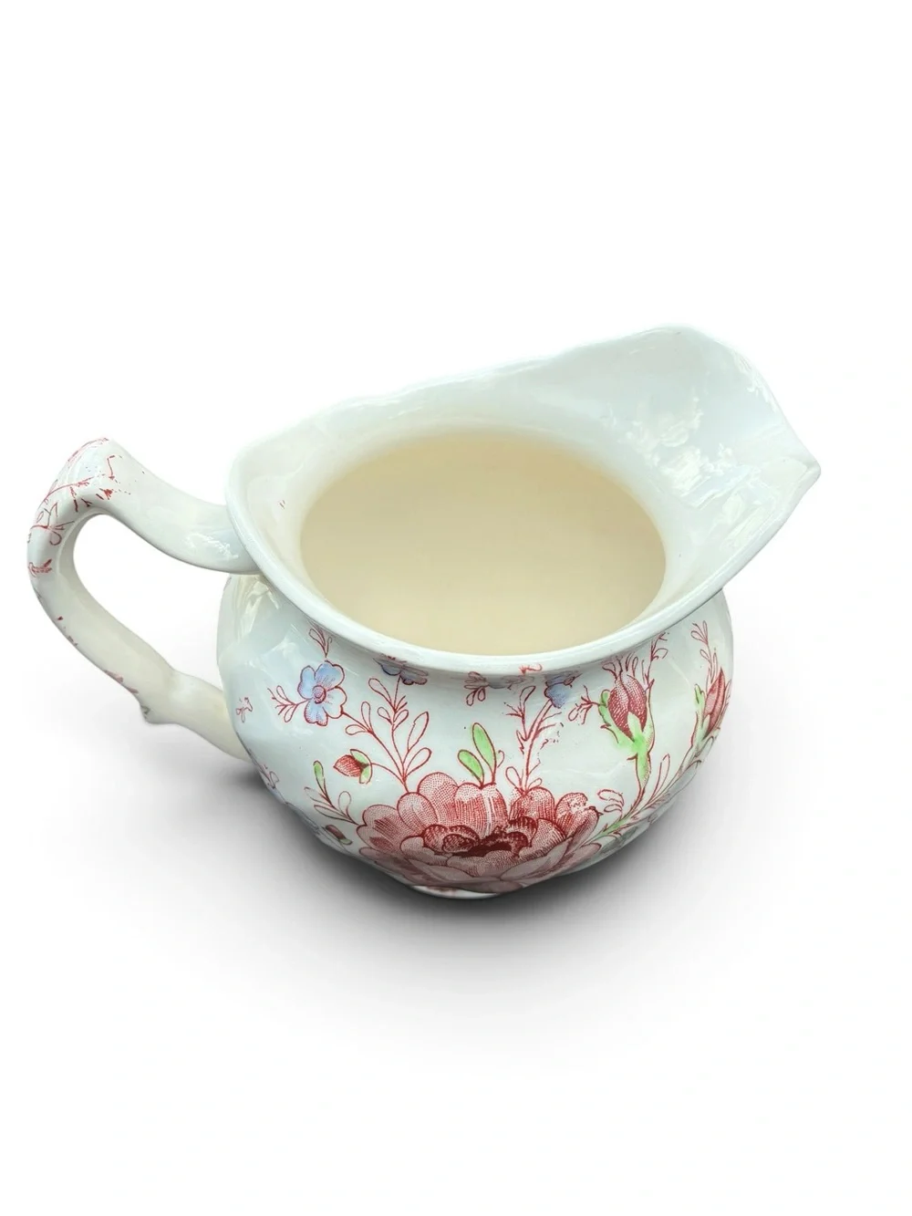 Vintage Johnson Brothers Rose Chintz Pink Creamer Pitcher Made In England